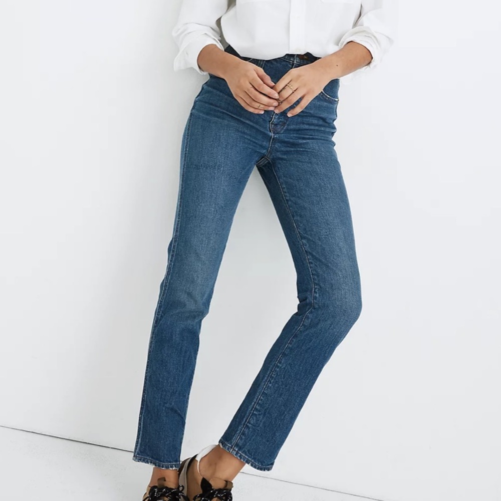 NWT Madewell Stovepipe Jeans in Kline Wash